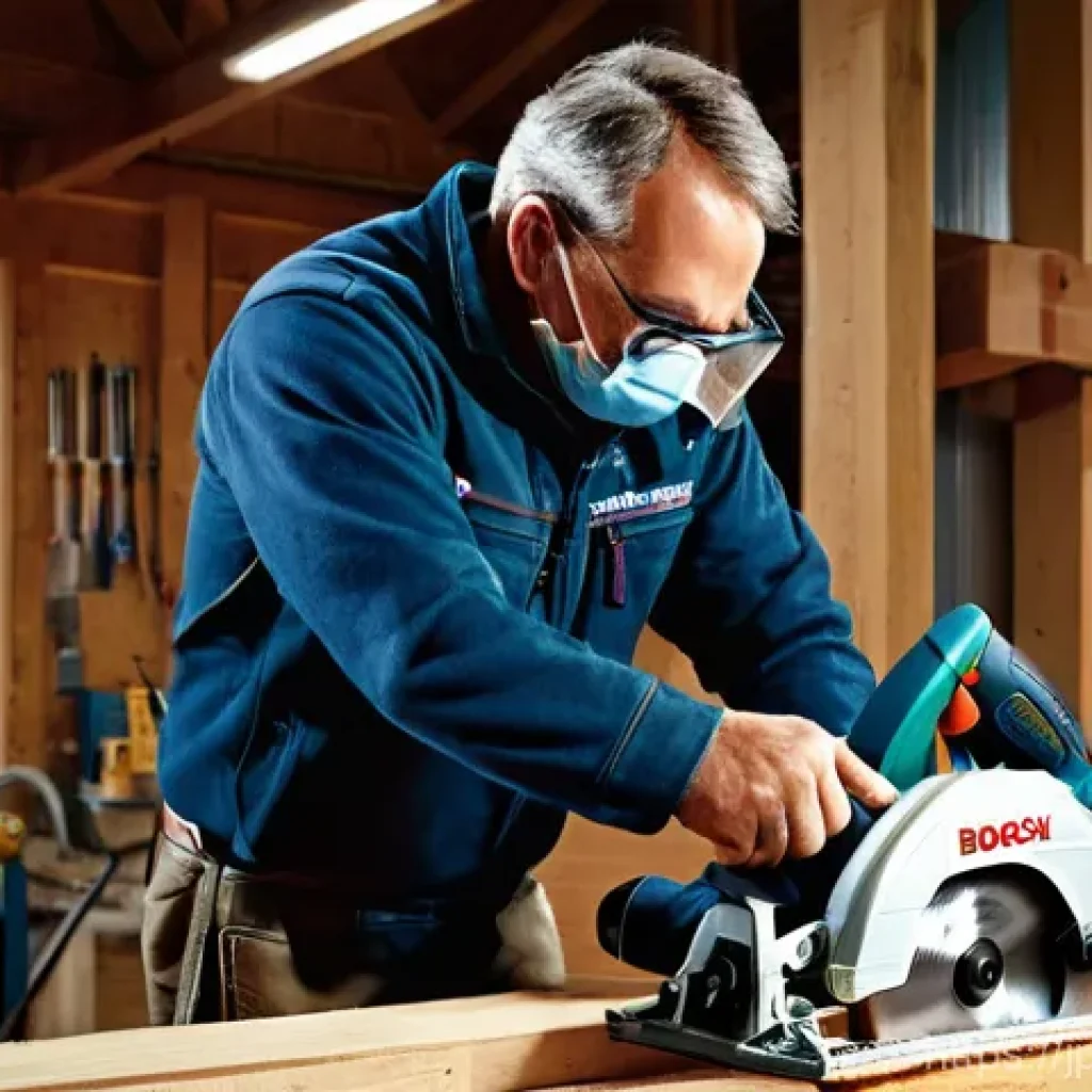 보쉬 전동 공구 장단점 - **Prompt 1: The Master Craftsman's Precision and Power**
A skilled, experienced male carpenter i...