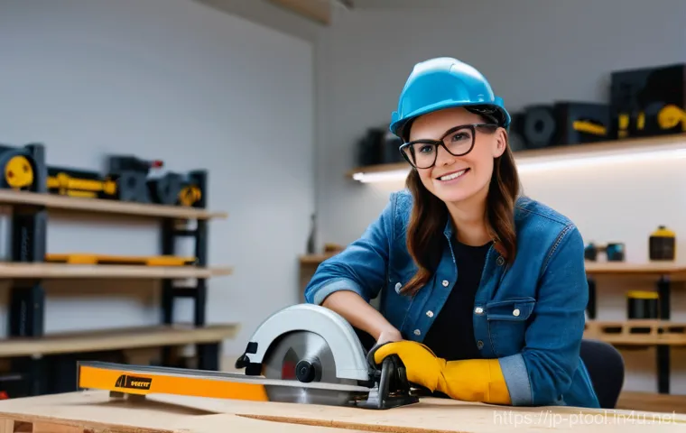 전동 공구 관련 인기 유튜버 - A skilled adult male DIY enthusiast, wearing safety glasses, a sturdy work apron over a long-sleeved... 전동 공구 관련 인기 유튜버 - A skilled adult male DIY enthusiast, wearing safety glasses, a sturdy work apron over a long-sleeved...